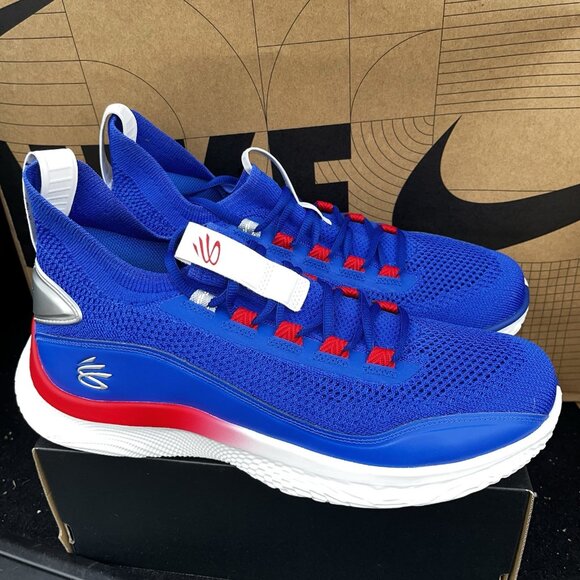 NEW Under Armour Curry 8 PE USA “Liberty Bell” RARE!! 3024472-405 Size 12.5